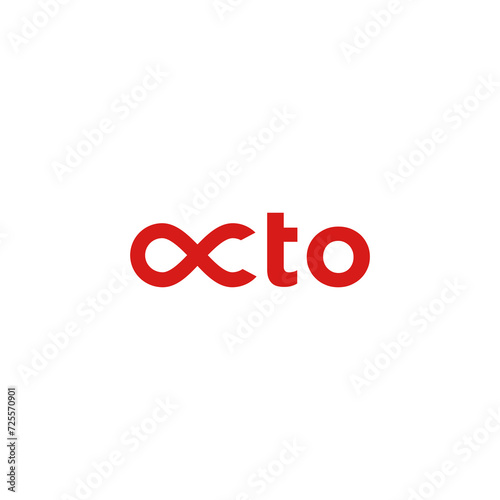 wordmark logo concept The word OCTP with octopus in the OC letters is suitable for digital application companies