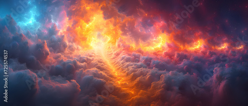Colorful Sky Filled With Abundant Clouds