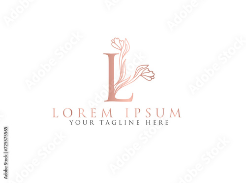 letter l white flowers