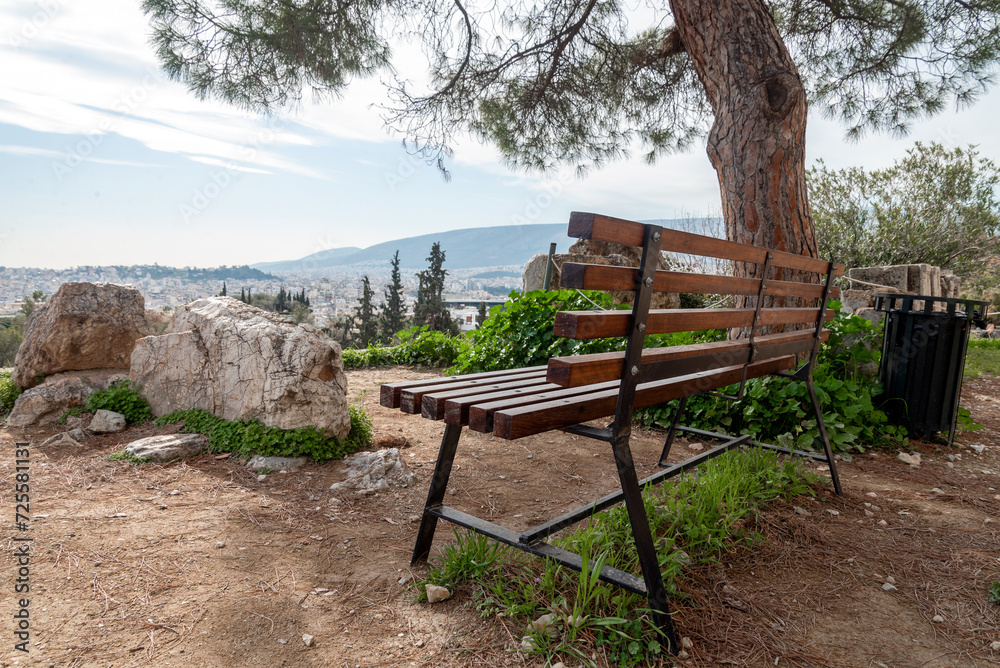 panorama view of Athens Greece and mountains panorama view of Athens Greece and mountains