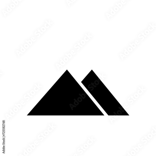 mountain solid icon