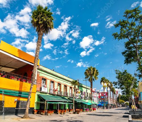 Plaza Garibaldi in the historic district of Mexico City, the capital of Mexico