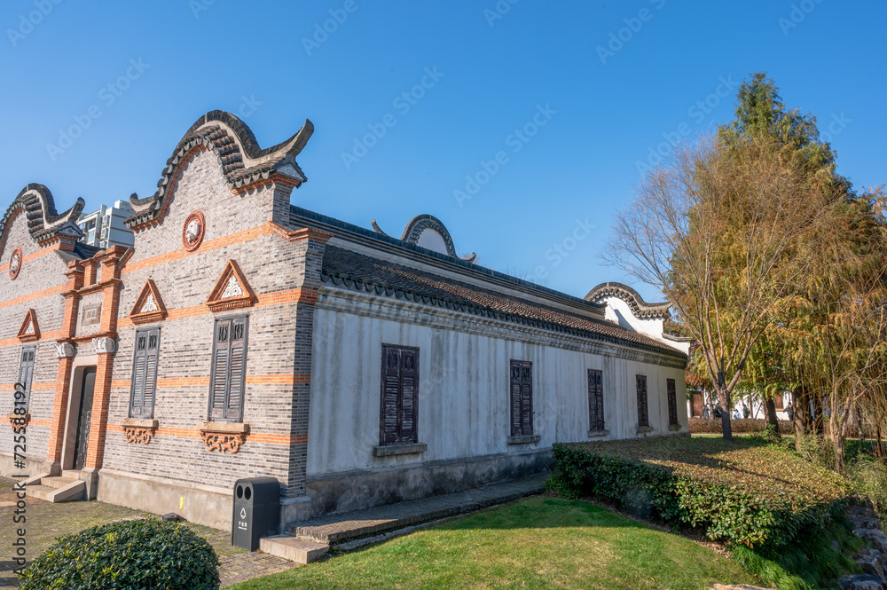 old house in the park of the castle