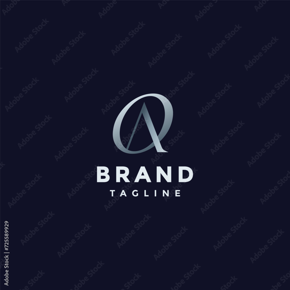 Initial Letter A and O Logo Design. Minimalist letters AO or OA Logo Design. Initial Letter A and O Logo Design. Minimalist letters AO or OA Logo Design.
