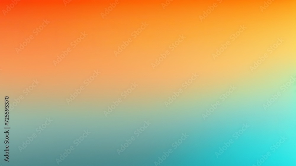 Seamless Color Transition - Vibrant Gradient Background from Warm Orange to Cool Blue