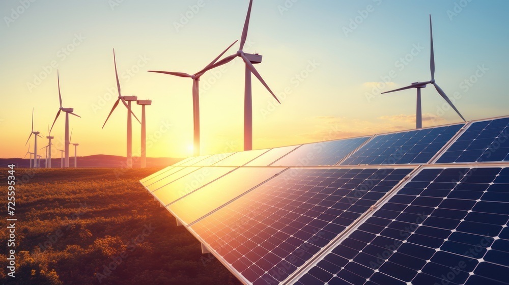 solar panels and wind power turbines solar panels and wind power turbines