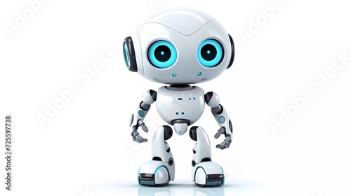 3d Vector Robot Chatbot  AI in science and business isolated on white background. generative ai