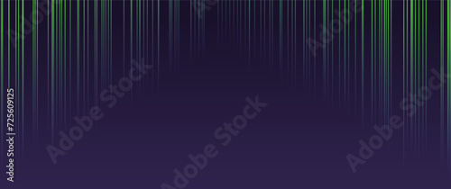 symmetric aurora borealis stripe gradient vector illustration for element, graphic, background