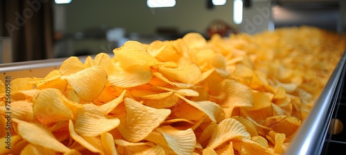 Automated conveyor belt for packaging potato chips efficient production line for crispy snacks