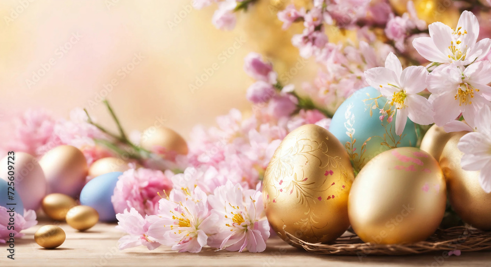 easter eggs and flowers easter eggs and flowers