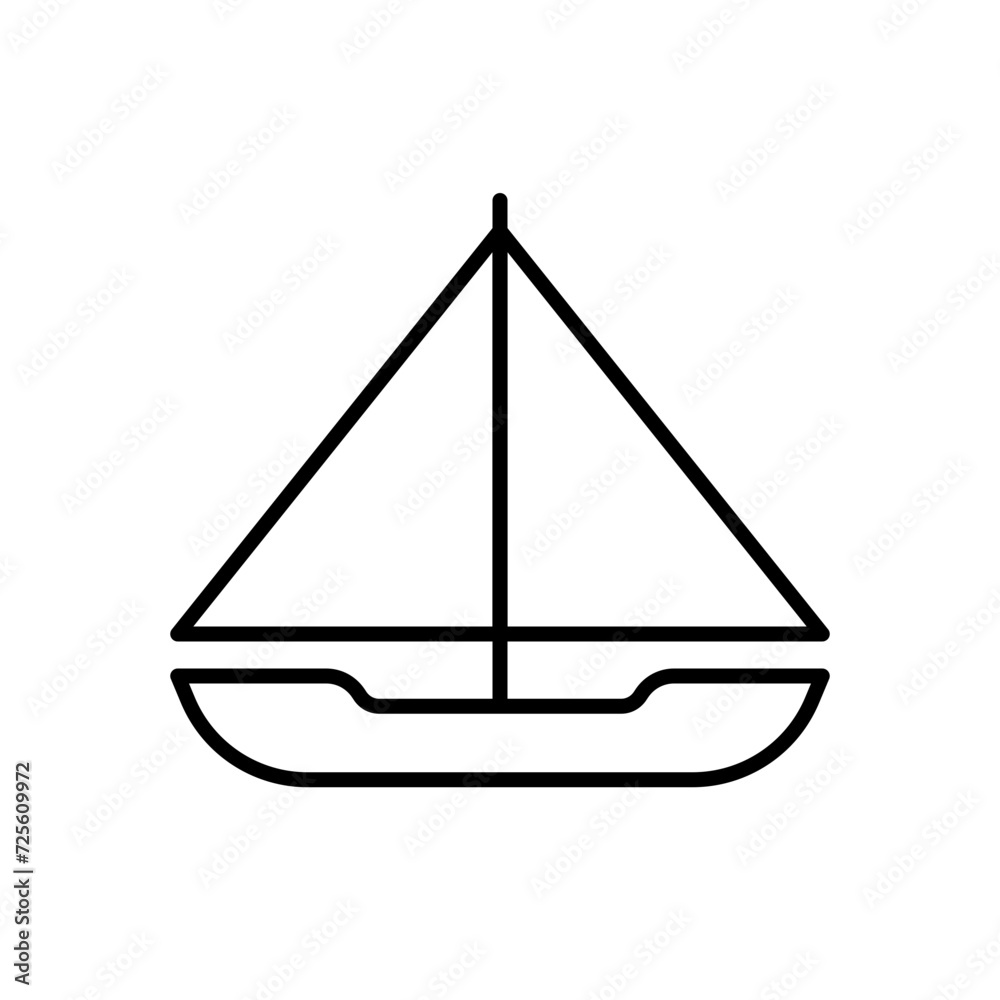 Boat outline icons, minimalist vector illustration ,simple transparent graphic element .Isolated on white background Boat outline icons, minimalist vector illustration ,simple transparent graphic element .Isolated on white background