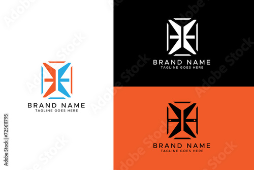 business logo design, rectangle monogram, monogram, symbol, monogram, symbol, initial form logo, symbol logo, clothing brand monogram, initial letters, letters art, door business logo photo