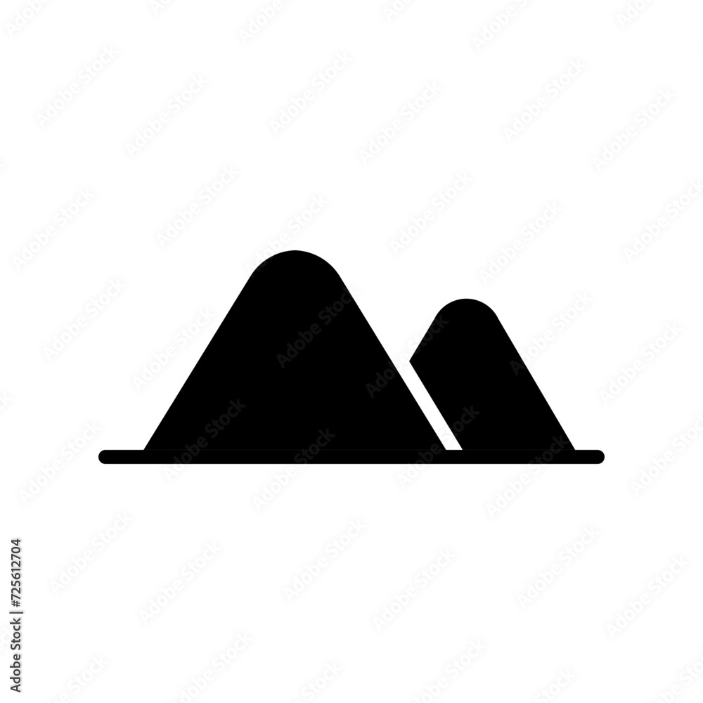 high hill solid icon high hill solid icon