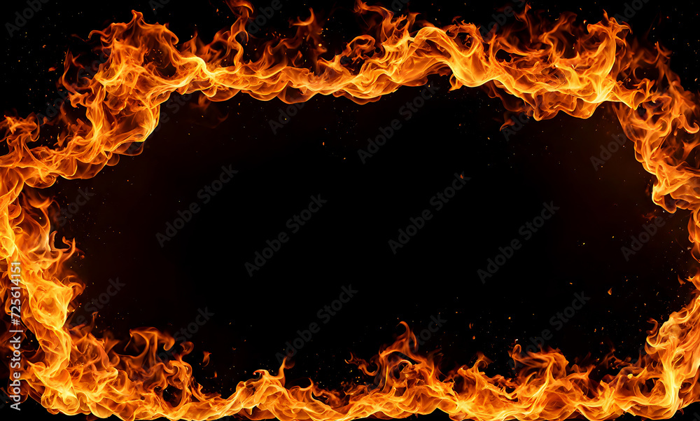 Warm bonfire burning in the night Warm bonfire burning in the night