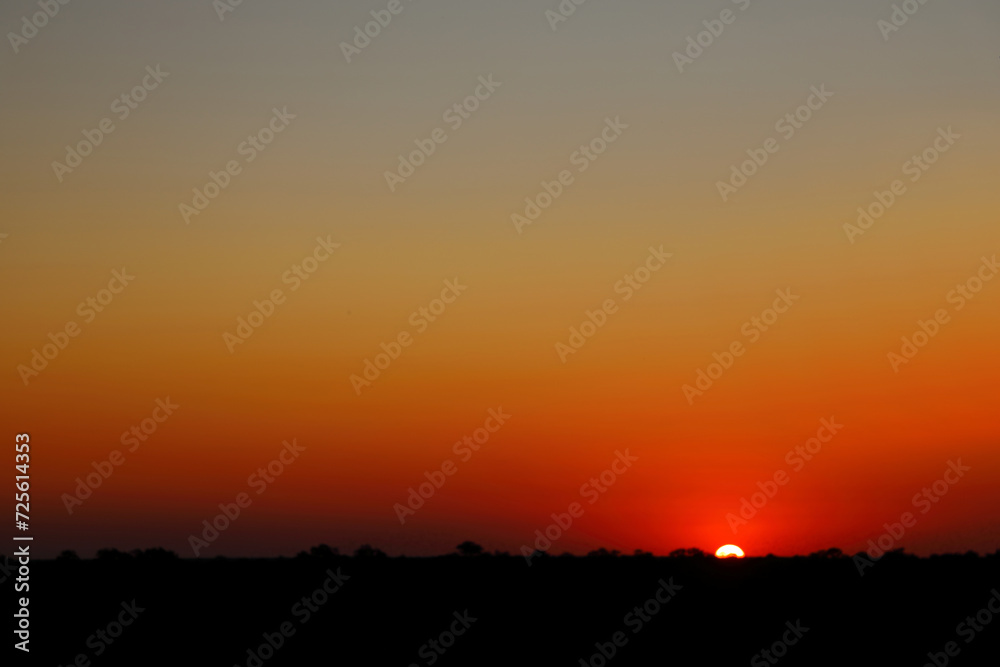 Sonnenuntergang - Krüger Park - Südafrika / Sundown - Kruger Park - South Africa /