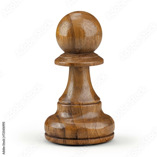 Pawn, chessmate figure, isolated, white background