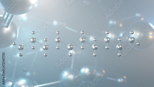 Fototapeta Naklejka Na Ścianę i Meble -  spermidine molecular structure, 3d model molecule, aliphatic polyamine, structural chemical formula view from a microscope