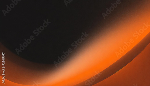 orange black waves , color gradient rough abstract background shine bright light and glow template empty space , grainy noise grungy texture