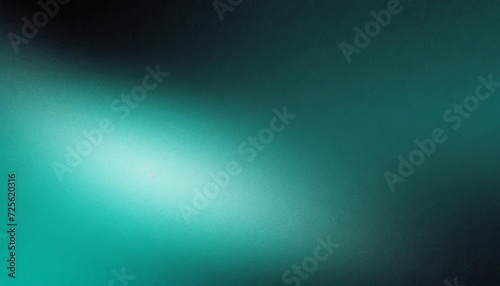 teal black , template empty space , grainy noise grungy texture color gradient rough abstract background shine bright light and glow © Bonita
