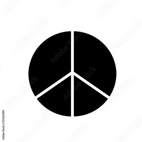 symbol of peace solid icon