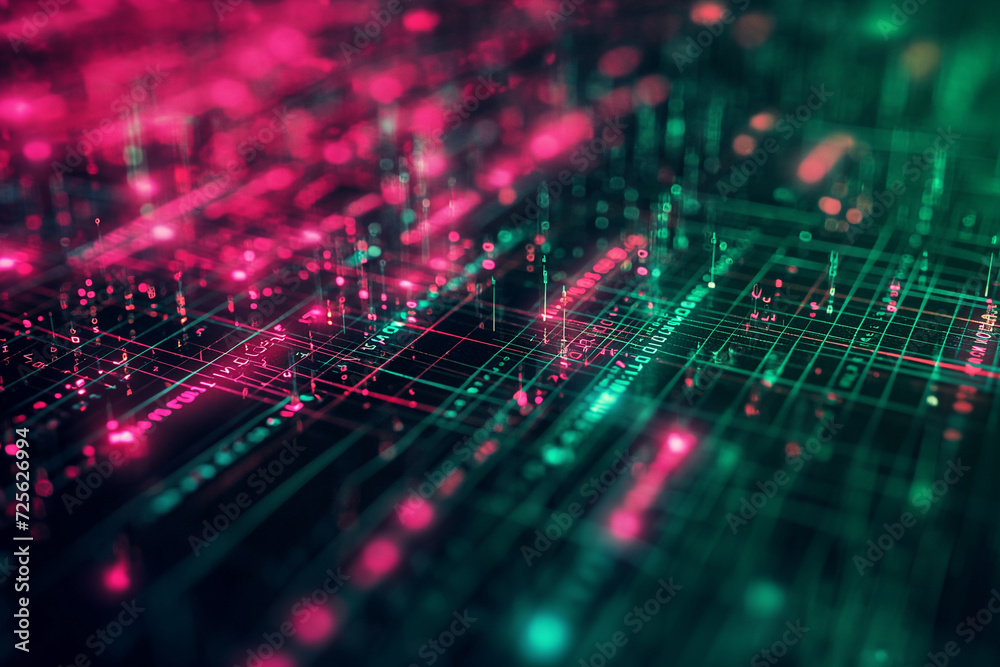 An abstract futuristic digital and technology themed An abstract futuristic digital and technology themed