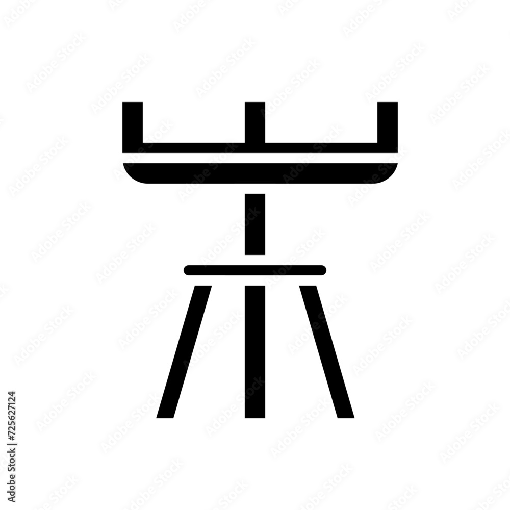 standing rod solid icon