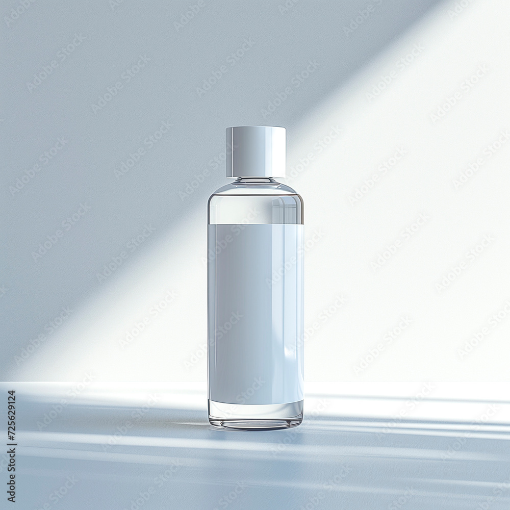 Blank white mockup of cosmetic spray on white background. Blank white mockup of cosmetic spray on white background.