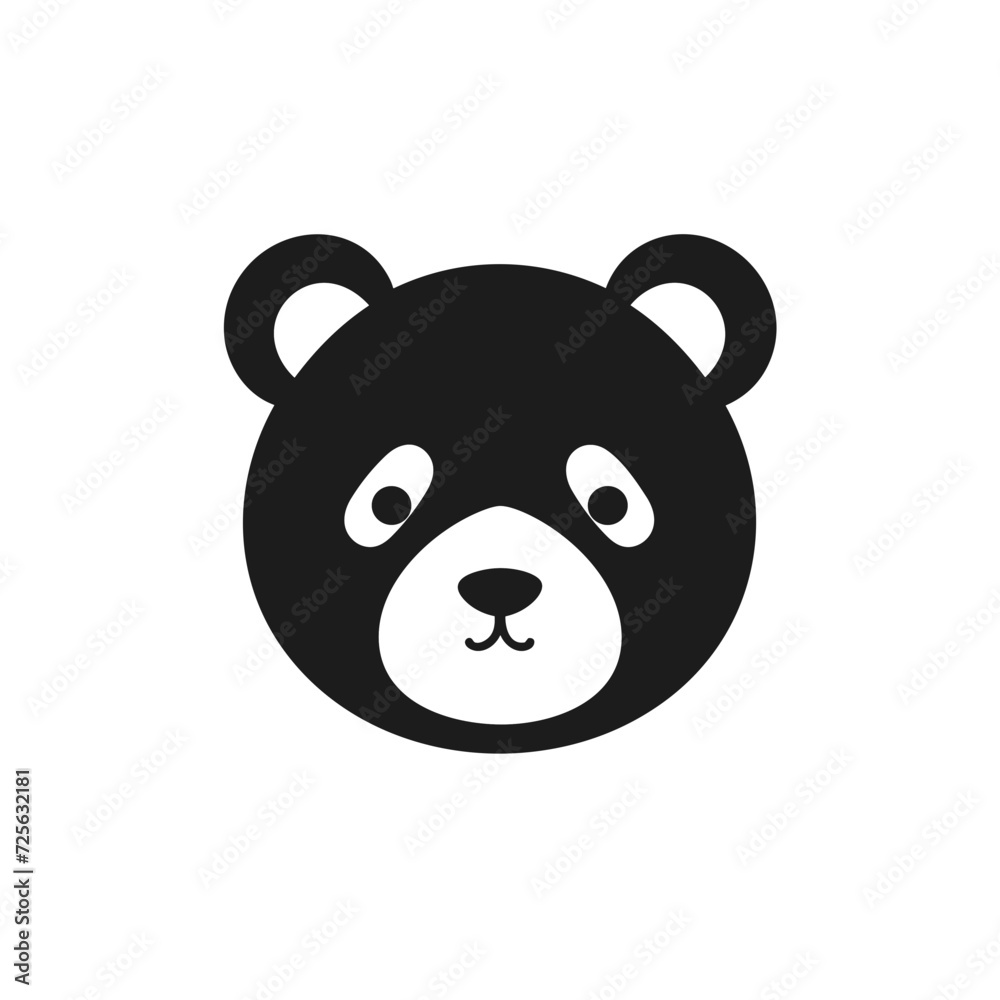 panda bear cartoon vector isolated logo silhouette best for your t-shirt panda bear cartoon vector isolated logo silhouette best for your t-shirt