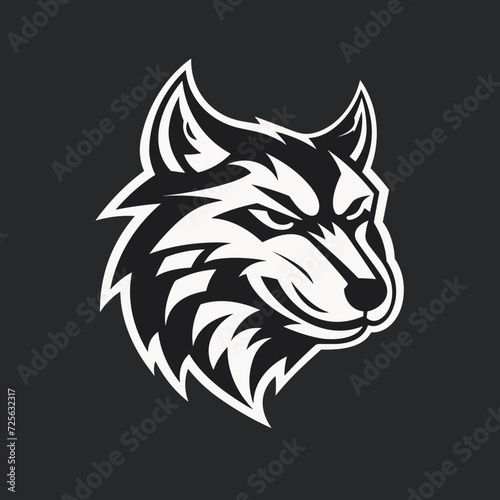 wolf head tattoo vector isolated logo silhouette best for your t-shirt