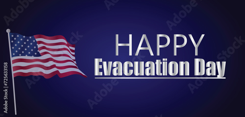 Happy Evacuation Day Text illustration Design