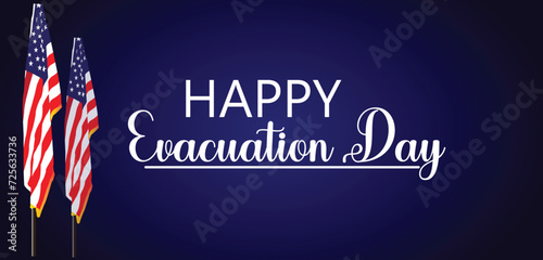 Happy Evacuation Day Text illustration Design