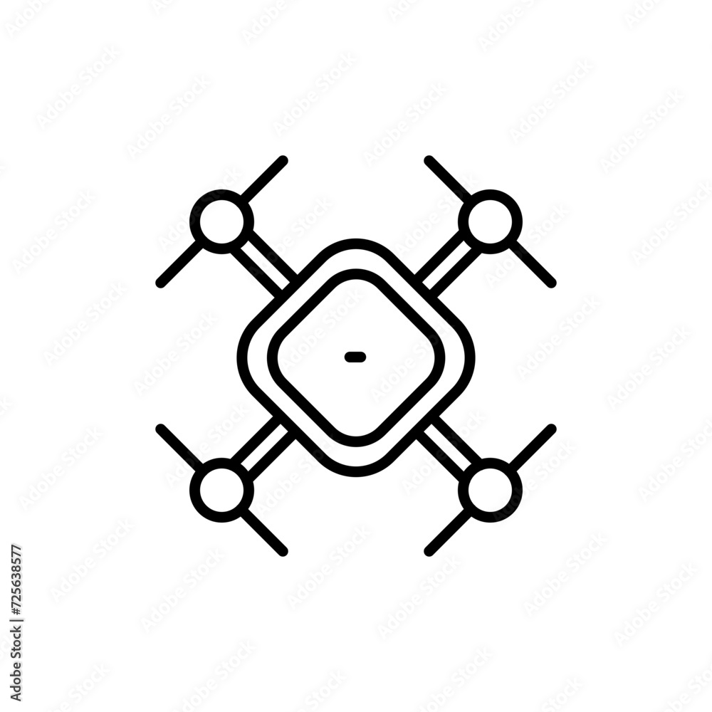 Drones outline icons, minimalist vector illustration ,simple transparent graphic element .Isolated on white background Drones outline icons, minimalist vector illustration ,simple transparent graphic element .Isolated on white background