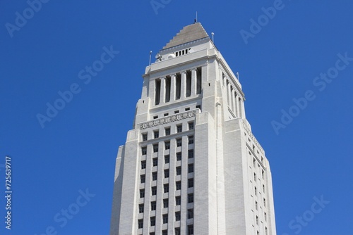 Los Angeles City Hall building. Los Angeles city, California.
