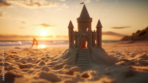 Sandcastle on the beach © didiksaputra