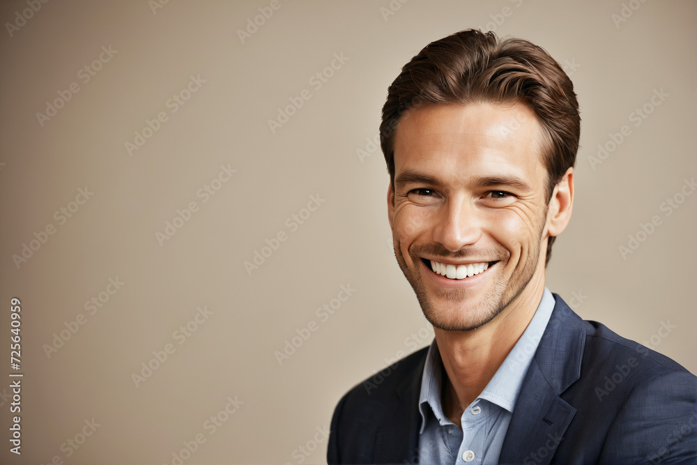 Portrait of a smiling businessman. Portrait of a smiling businessman.
