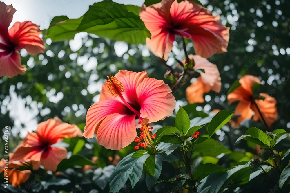 red hibiscus flower red hibiscus flower