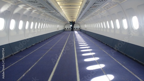 Aircraft Airbus A321 Cabin Empty