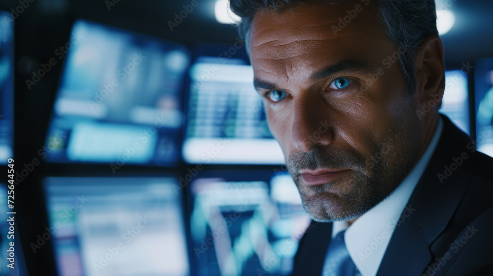 Portrait of a male experienced analyst