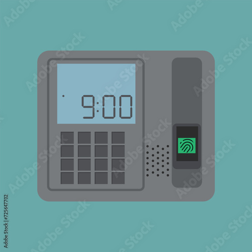 Time recorder attendance with finger print scan