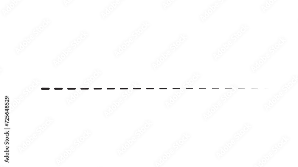 Horizontal dashed lines. Marker hand-drawn line border and scribble design elements. Lines hand drawn paint brush stroke. Vector isolated on black dash line