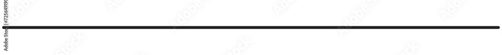Horizontal straight line. Black simple decorative line. Horizontal straight line. Black simple decorative line.