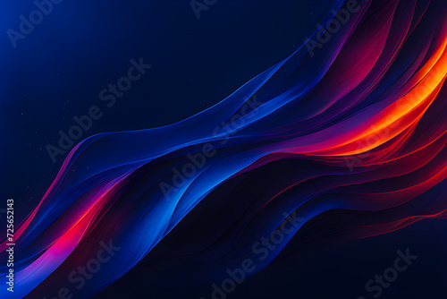 Dark, colorful background with abstract wave