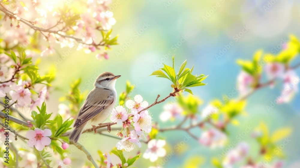Spring natural world flowers flora and fauna. Blossoms, treesm air, sunlight warm weather birds leaves beauty. banner copy space greeting card wallpaper background. Spring natural world flowers flora and fauna. Blossoms, treesm air, sunlight warm weather birds leaves beauty. banner copy space greeting card wallpaper background.