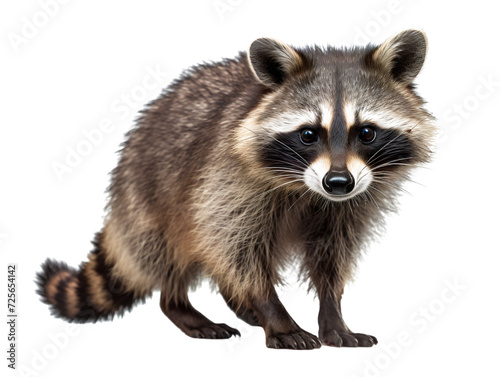 Mischievous Raccoon, isolated on a transparent or white background © Aleksandr