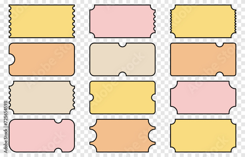 Set of vintage frames, vector.