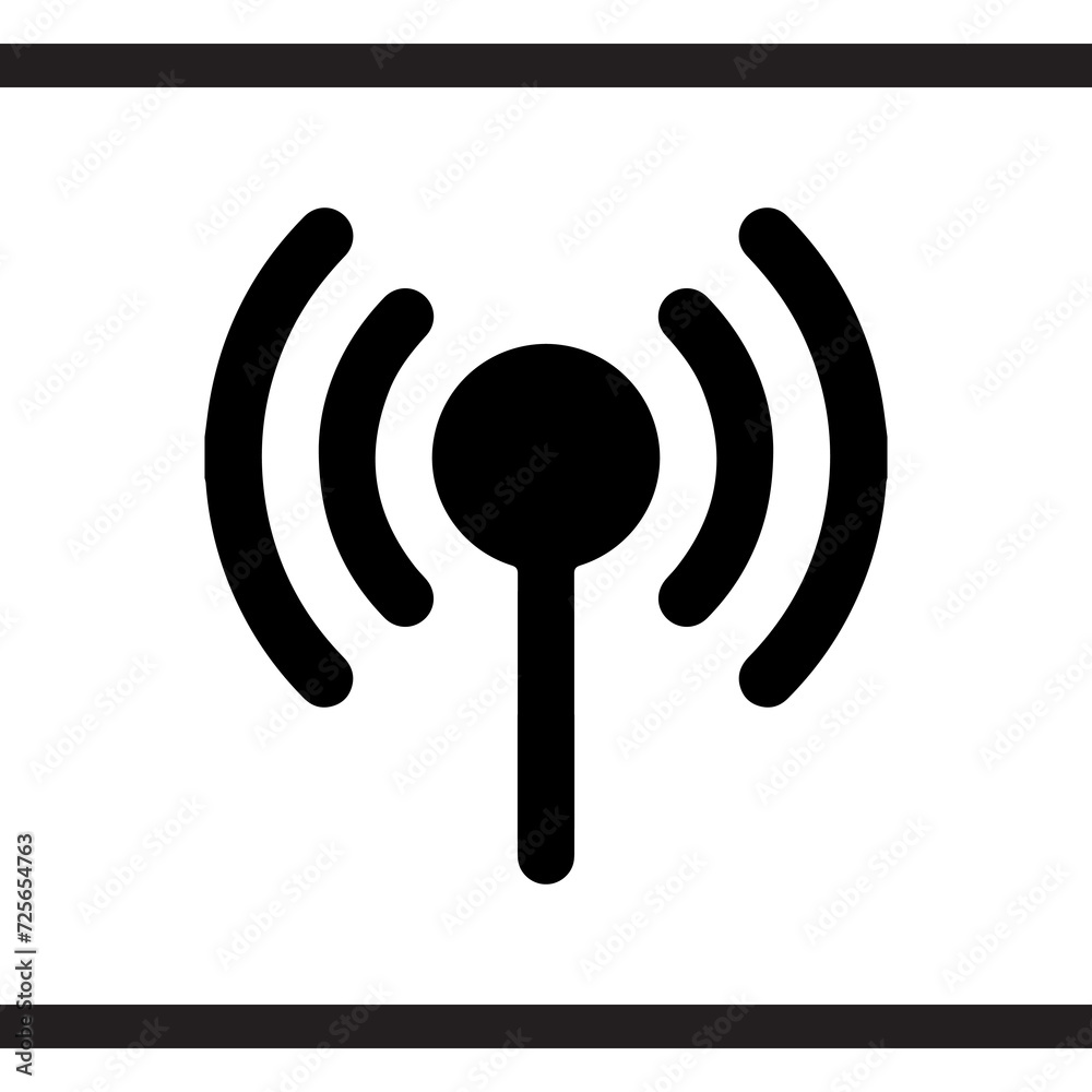 Wi Fi icon vector. Wireless internet logo design. Wifi vector icon illustration isolated on white background Wi Fi icon vector. Wireless internet logo design. Wifi vector icon illustration isolated on white background