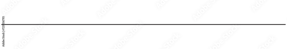 Horizontal straight line. Black simple decorative line. Horizontal straight line. Black simple decorative line.