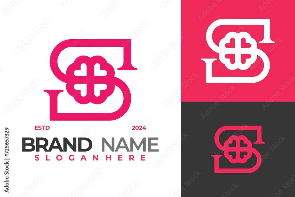 Letter S Clover Heart Logo Design Vector Template Letter S Clover Heart Logo Design Vector Template