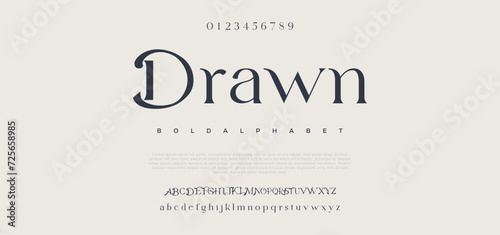 Drawn Future font creative modern alphabet fonts. Typography colorful bold regular. vector illustrator