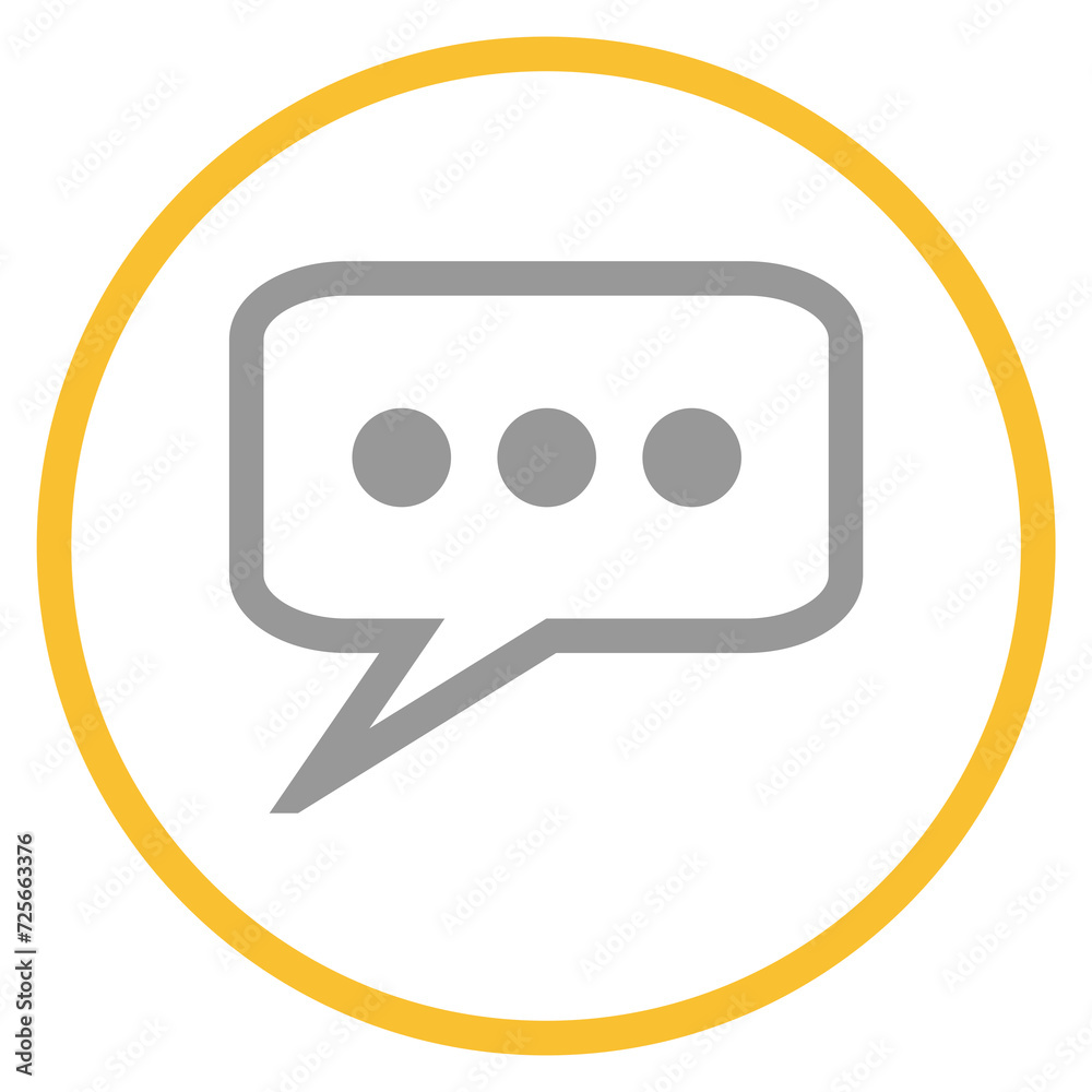 Button grau orange mit Kontakt Icon: Kommentar Button grau orange mit Kontakt Icon: Kommentar